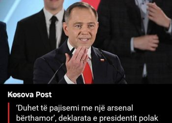 ‘Duhet të pajisemi me një arsenal bërthamor’, deklarata e presidentit polak shkakton reagime brenda qeverisë