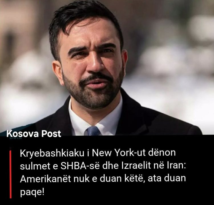 Kryebashkiaku i New York-ut dënon su*lmet e SHBA-së dhe Izr@elit në Iran