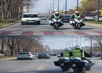 Kontrolli i trafikut nga policia me motoçikleta, bëhet thirrje për kujdes
