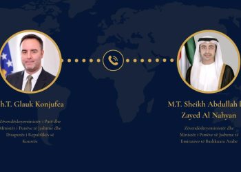 Konjufca telefonon ministrin e Jashtëm të Emirateve të Bashkuara, dënon su*lmet e Iranit