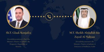 Konjufca telefonon ministrin e Jashtëm të Emirateve të Bashkuara, dënon su*lmet e Iranit