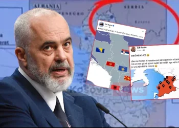 Skandali i radhës: Edi Rama për herë të tretë në publikimet e tij në rrjetet sociale e paraqet Kosovën si pjesë të Serbisë!?