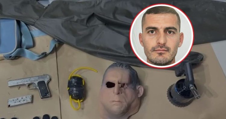 Me maskë silikoni në fytyrë, ky është 37-vjeçari shqiptar që u kap me eksploziv e armë (VIDEO)