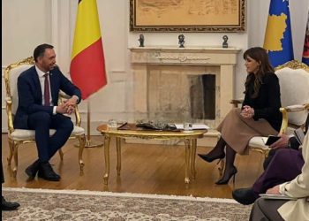 Haxhiu pret në Presidencë ministrin e Jashtëm belg, Maxime Prévot