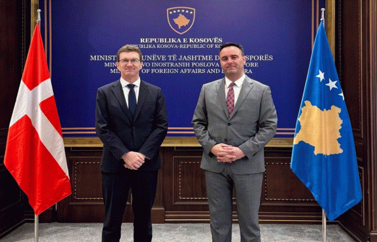 Konjufca e diplomati danez diskutojnë për zgjerimin e bashkëpunimit