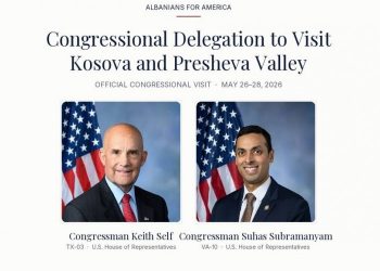Nesër vijnë në Kosovë kongresistët amerikanë Keith Self dhe Suhas Subramany