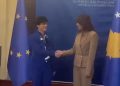 Haxhiu pret në takim komisioneren për Zgjerim të BE-së, Marta Kos