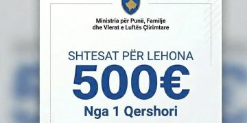 Rriten shtesat për lehona nga 325 euro në 500 euro