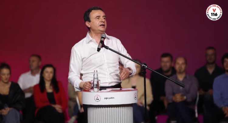 LVV hap fushatën zgjedhore në Ferizaj, Kurti premton 1 miliard euro për ushtrinë dhe dyfishim të shtesave për fëmijë