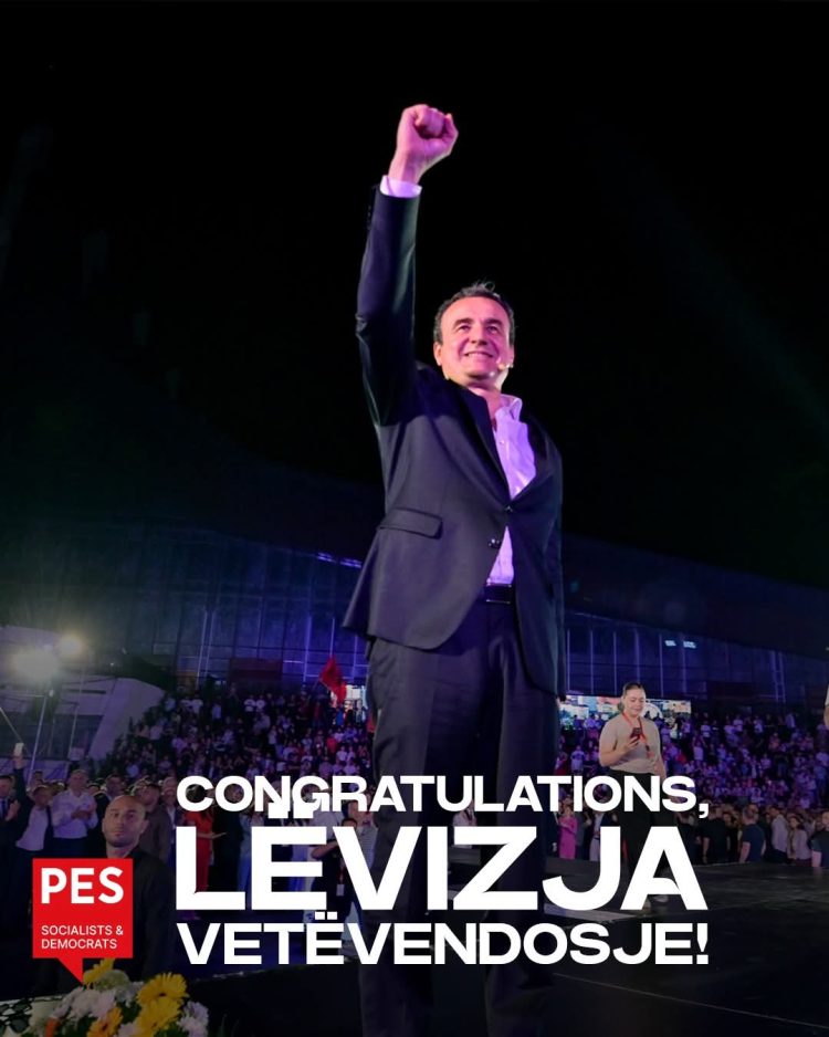 Socialistët Evropianë urojnë VV-në: Presim të ardhmen evropiane të Kosovës