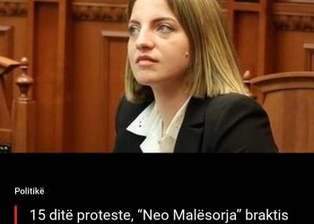 15 ditë proteste, “Neo Malësorja” braktis PS-në: Prej sot jam deputete e pavarur!