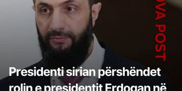 Presidenti sirian përshëndet rolin e presidentit Erdogan në heqjen e sanksioneve të SHBA-së
