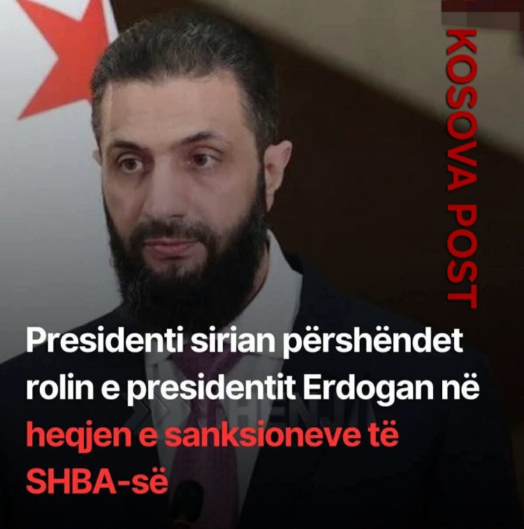 Presidenti sirian përshëndet rolin e presidentit Erdogan në heqjen e sanksioneve të SHBA-së