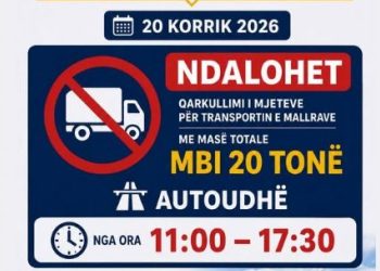 Kufizimet për kamionët në autoudhë vazhdojnë edhe nesër
