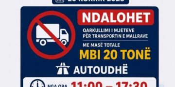 Kufizimet për kamionët në autoudhë vazhdojnë edhe nesër