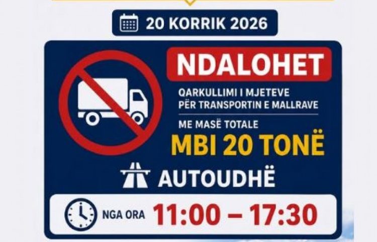 Kufizimet për kamionët në autoudhë vazhdojnë edhe nesër