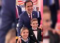 Marco Rubio fotografohet me dy fëmijë kosovarë në festën e Pavarësisë së ShBA
