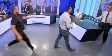 Përplasje në studio, panelisti tentoi të sulmojë Nexhmedin Spahiun (Video)