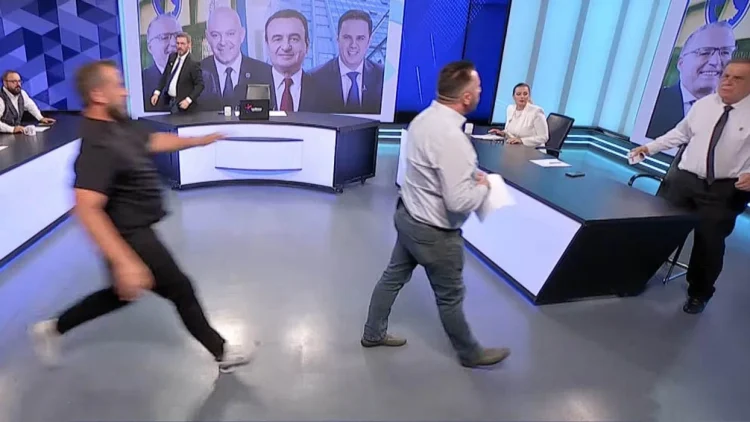Përplasje në studio, panelisti tentoi të sulmojë Nexhmedin Spahiun (Video)