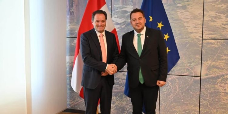 Muja u prit në takim nga Ministri Federal i Austrisë Norbert Totschnig