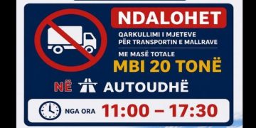 Kufizime për kamionët në autoudhë për shkak të temperaturave të larta