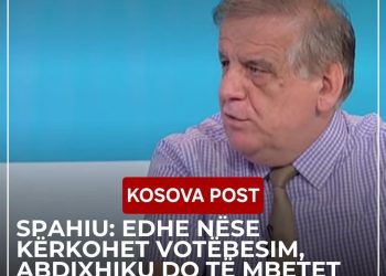 Spahiu: Edhe nëse kërkohet votëbesim, Abdixhiku do të mbetet kryetar i LDK-së