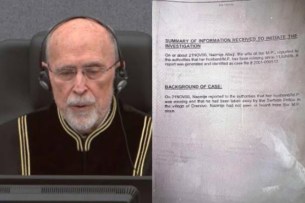 Gruaja e Behajdin Allaqit kishte dëshmuar se burri i saj ishte zhďukur pasi e morën policia serbe