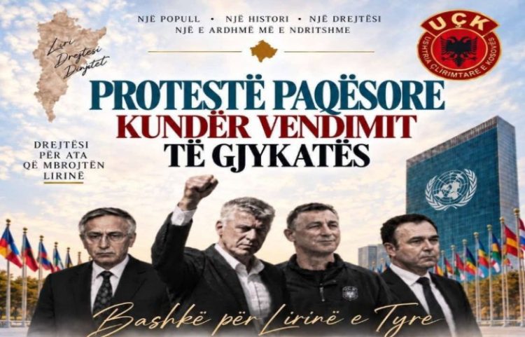 Të martën protestohet kundër aktgjykimit të Speciales para selisë së OKB-së