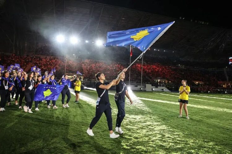Shkruhet historia, Kosova merr sonte flamurin e Lojërave Mesdhetare 2030