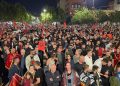 Fillon protesta në sheshin “Skënderbeu” në Prishtinë