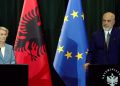 Presidentja e Komisionit Europian mbërrin në Tiranë, Von der Leyen pritet nga Edi Rama në Kryeministri