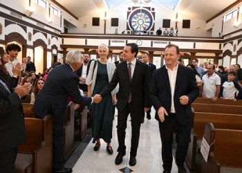Kurti vizton Kishën Katolike Shqiptare “Zoja e Shkodrës” në New York