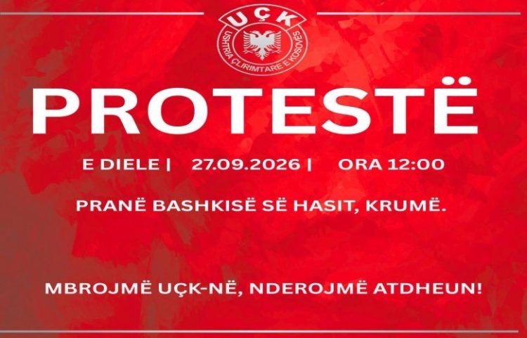 Protestë në Krumë të Hasit në mbështetje të UÇK-së