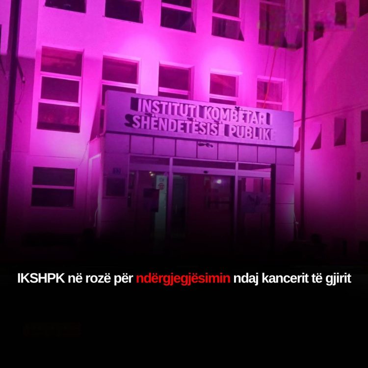 IKSHPK në rozë për ndërgjegjësimin ndaj kancerit të gjirit