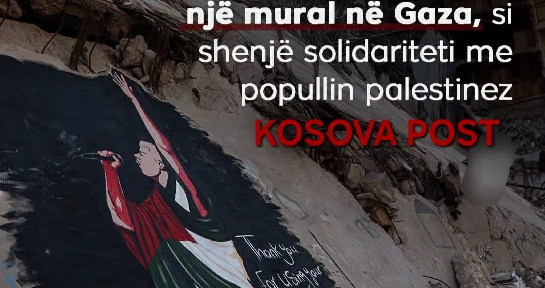 Artistët paľestinezë nderojnë Macklemore- in me mural në rrënojat e G@zës
