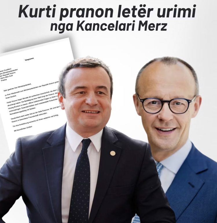 Merz uron Kurtin: Kosova ka lënë pas muaj të tërë të pasigurisë politike