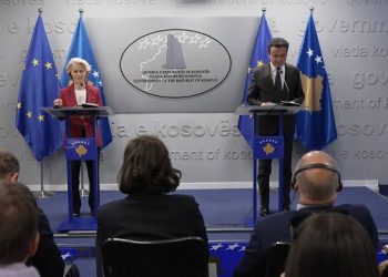 Von der Leyen e ndan në “X” mesazhin kryesor që e la teksa fliste në konferencë me Kurtin